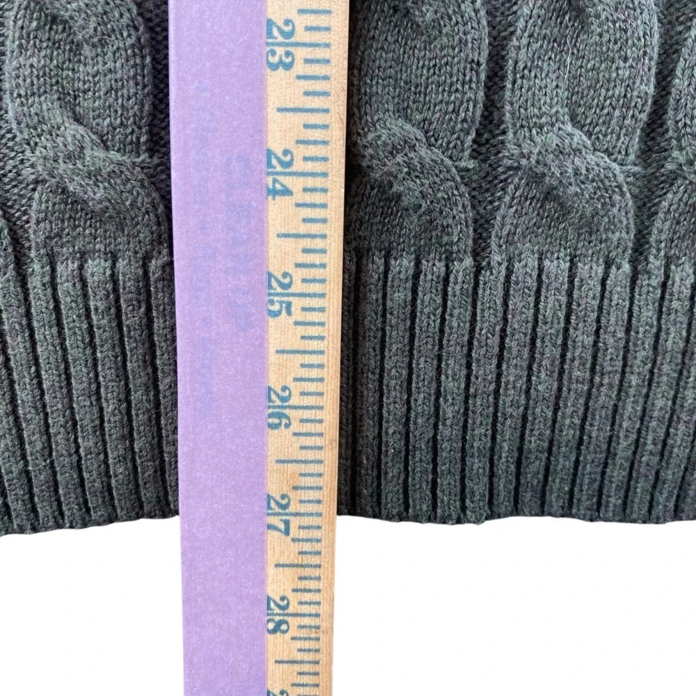 NWT Jos A Bank 1905 Men XL Olive Cable‎ Knit 100% Cotton Quarter Zip Sweater